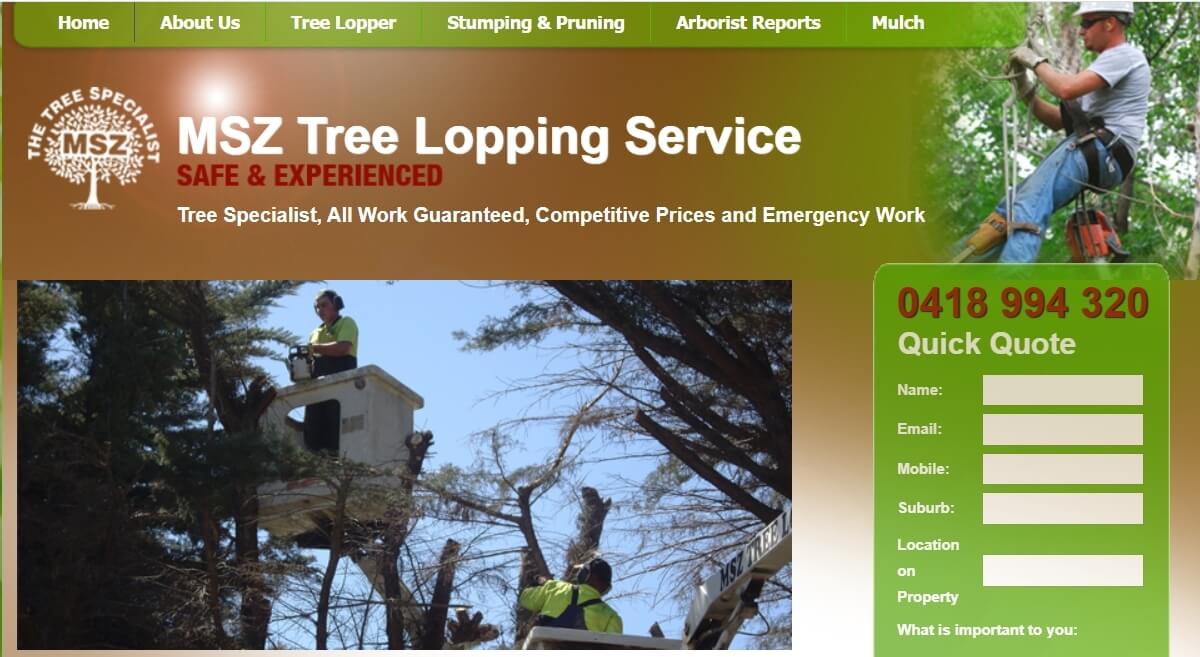 MSZ Tree Lopping Banner