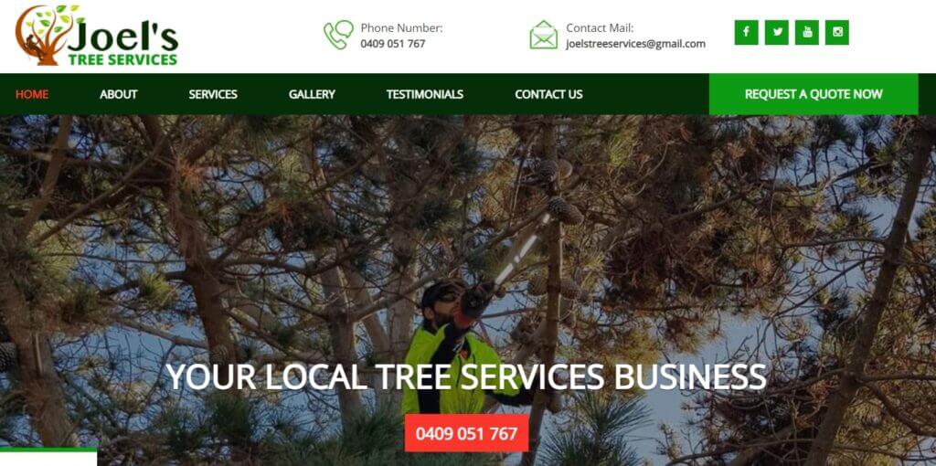 Joel's Tree Service Banner
