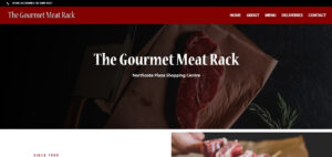 The Gourmet Meat Rack's Website Screen Shot