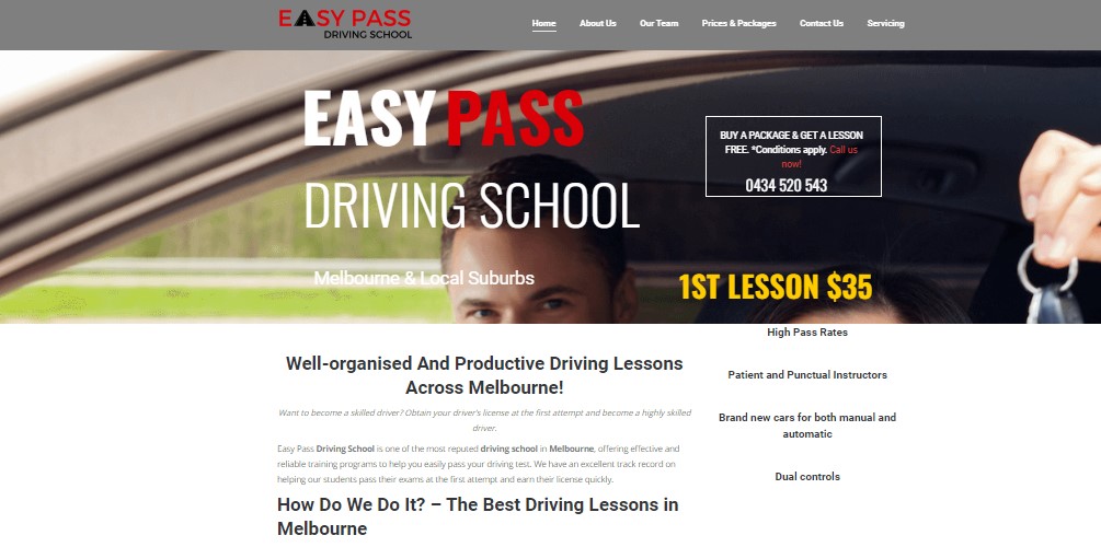 Easy Pass Driving School - Melbourneaus