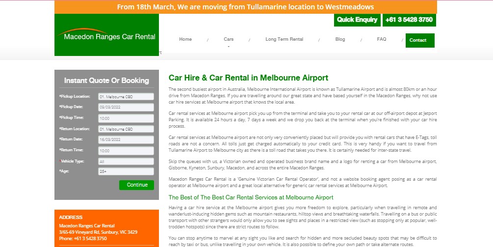 Macedon Ranges Car Rental - Melbourneaus