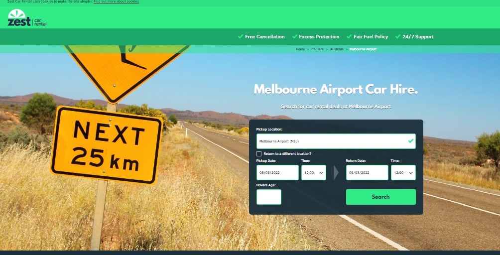 Zest Car Rental - Melbourneaus