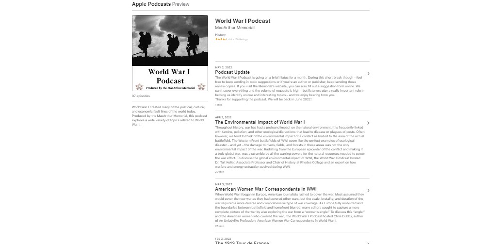 World War 1 Podcast - Melbourneaus