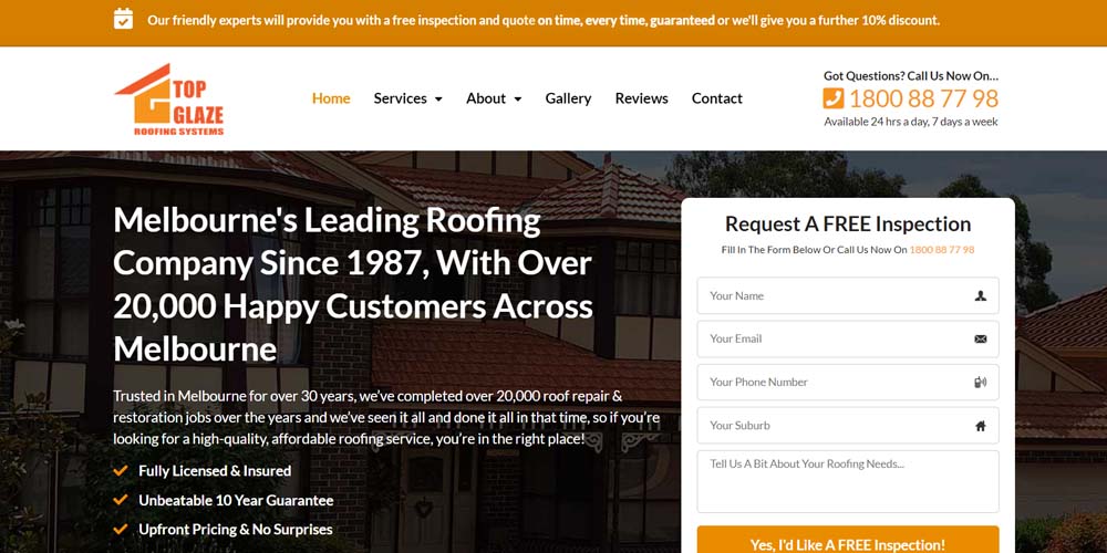 top glaze roofing systems