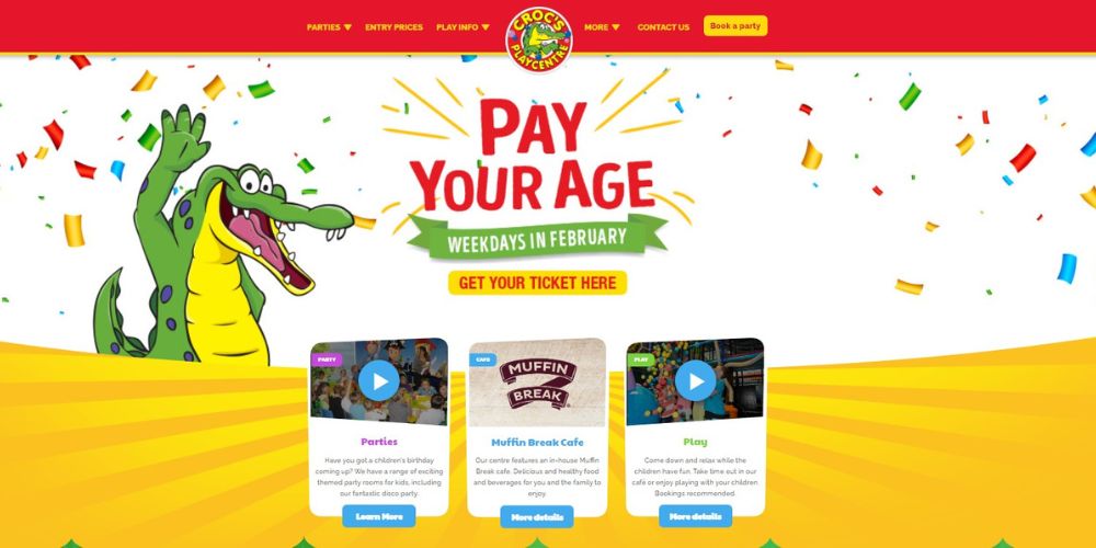 Croc's play centre discount voucher outlet
