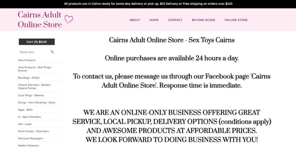 Cairns Adult Online Store 