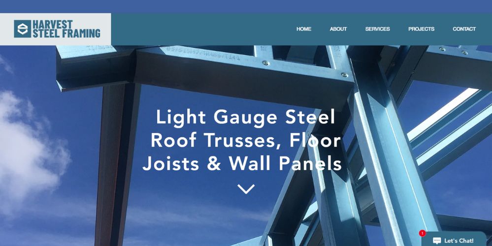 harvest steel framing