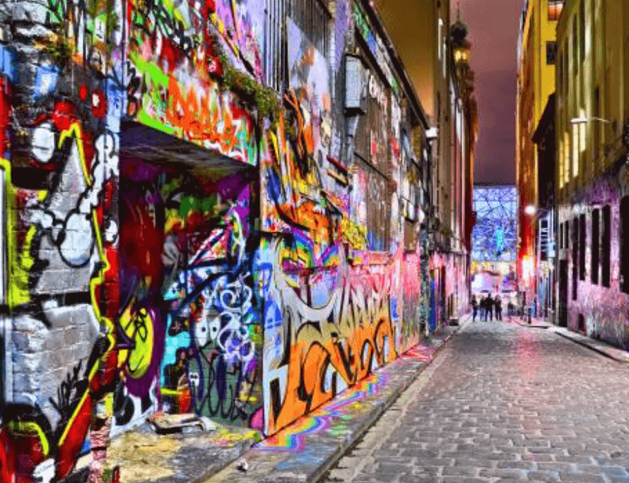hosier lane, graffiti melbourne